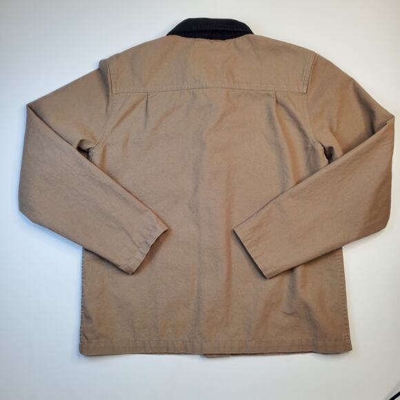Vans Drill Chore Men's Coat Size Large Khaki Black Corduroy Collar - Picture 6 of 9